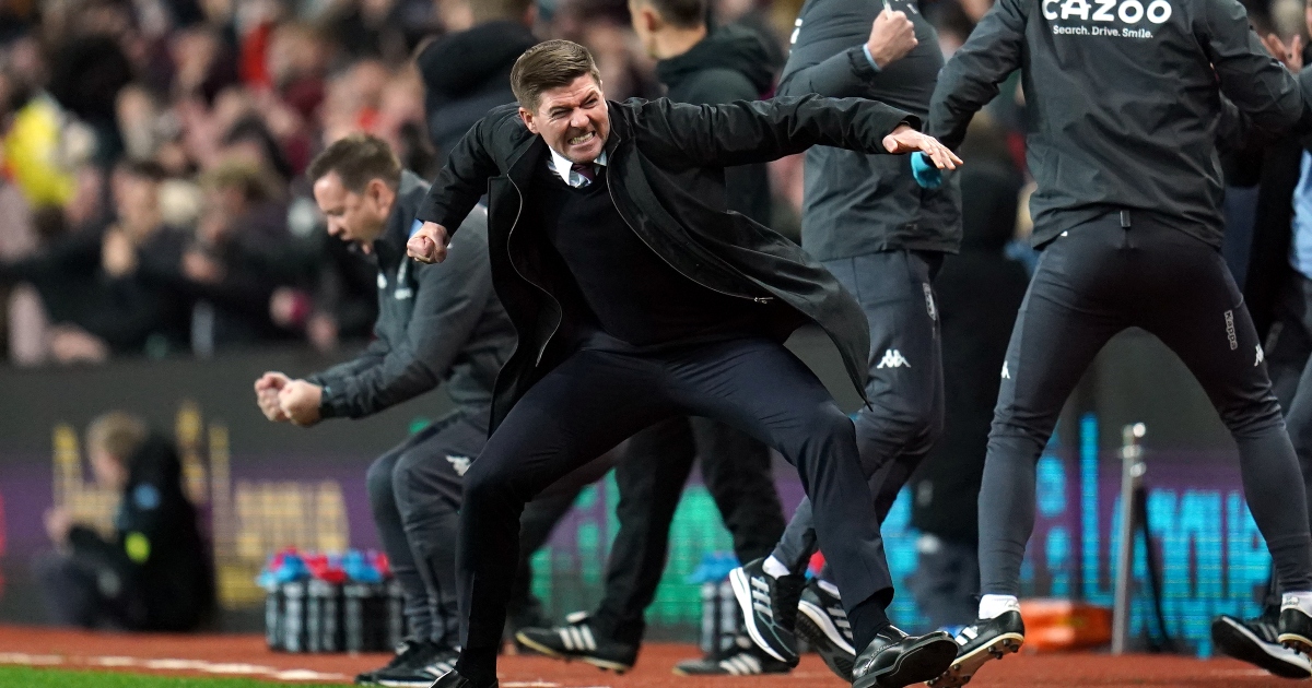 Aston Villa 2-0 Brighton, Steven Gerrard 