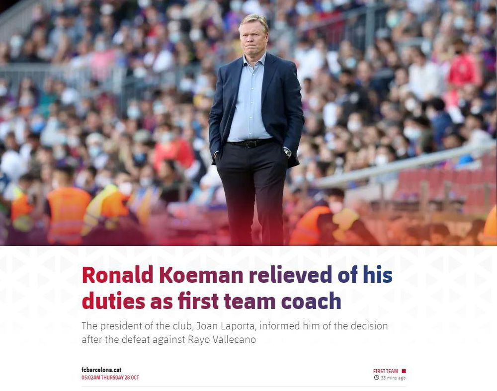Koeman sa thải