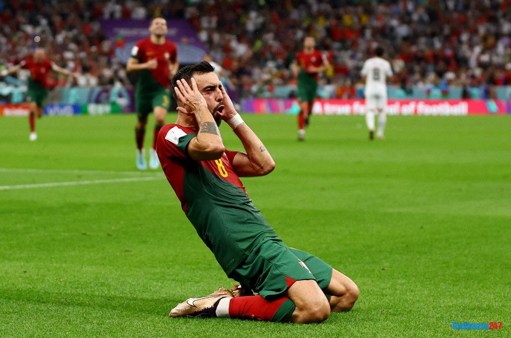 Bruno Fernandes xứng đáng giành giải cầu thủ xuất sắc nhất vòng bảng World Cup 2022 