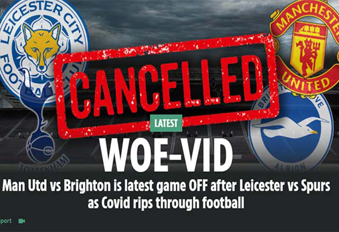 Bùng biến chủng Omicron của COVID-19, Ngoại Hạng Anh dừng 5 trận vòng 18, sẽ hoãn đến năm 2022