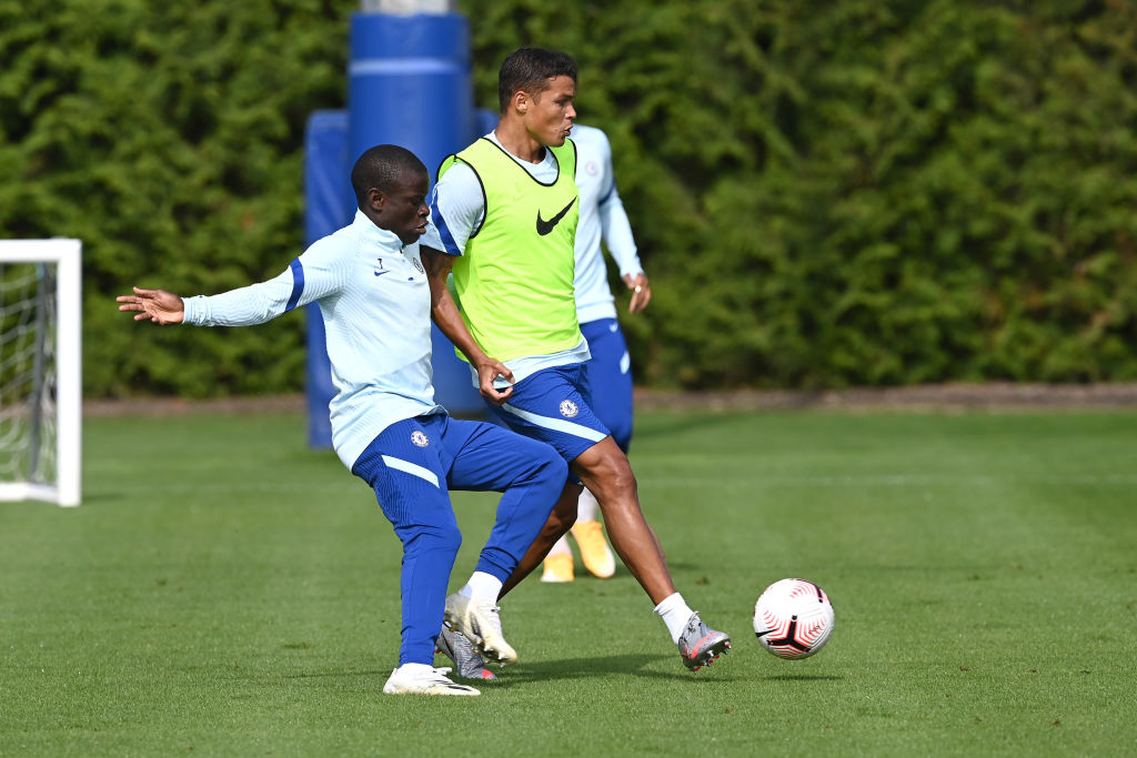 Thiago Silva và N’Golo Kante