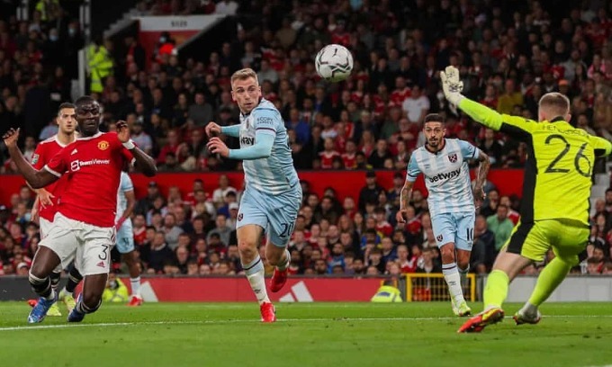 Kết quả MU vs West Ham Carabao Cup