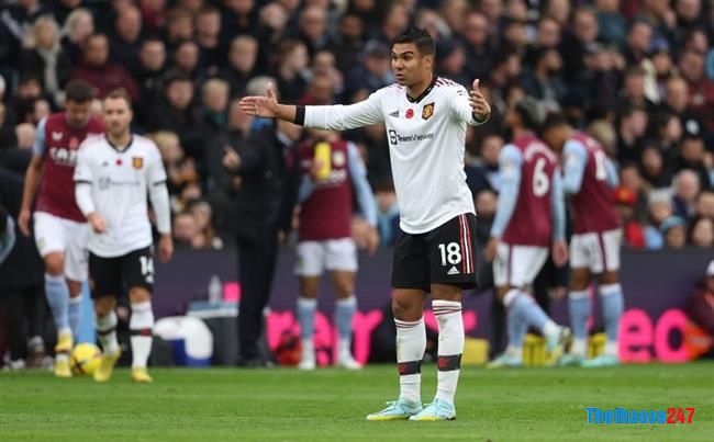 Aston Villa 3-1 Man United, Casemiro