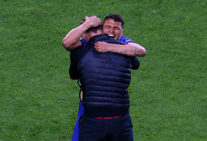 Tuchel và Thiago Silva