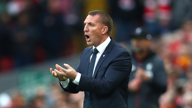 Brendan Rodgers Leicester City vs Tottenham 