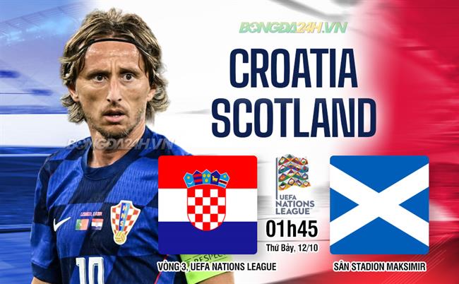 Croatia đối đầu Scotland Cuộc chiến khốc liệt trên sân nhà