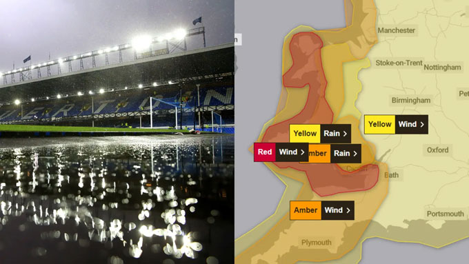 Trận Derby Merseyside Bị Hoãn do Bão Darragh