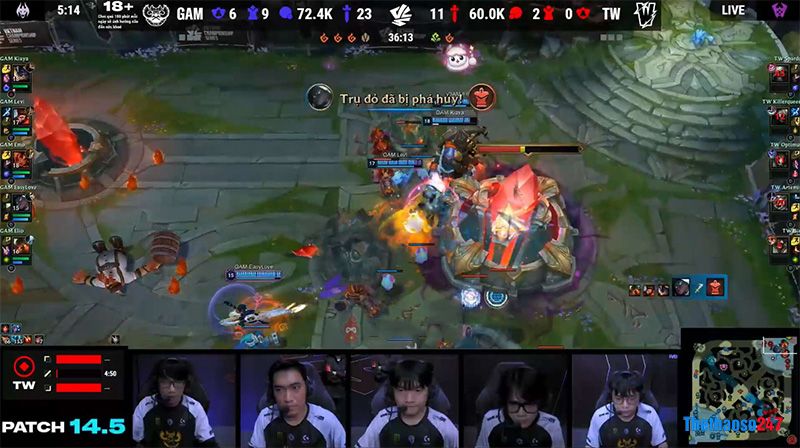 GAM vượt qua Team Whales