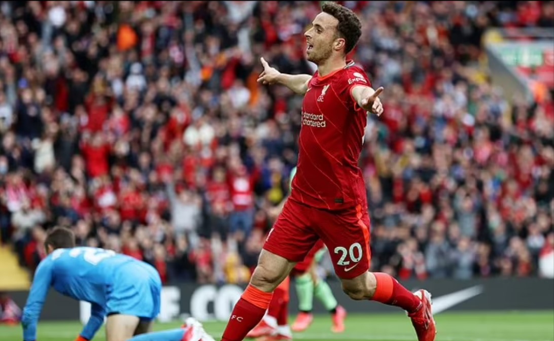 Diogo Jota, giao hữu Liverpool vs Bilbao 