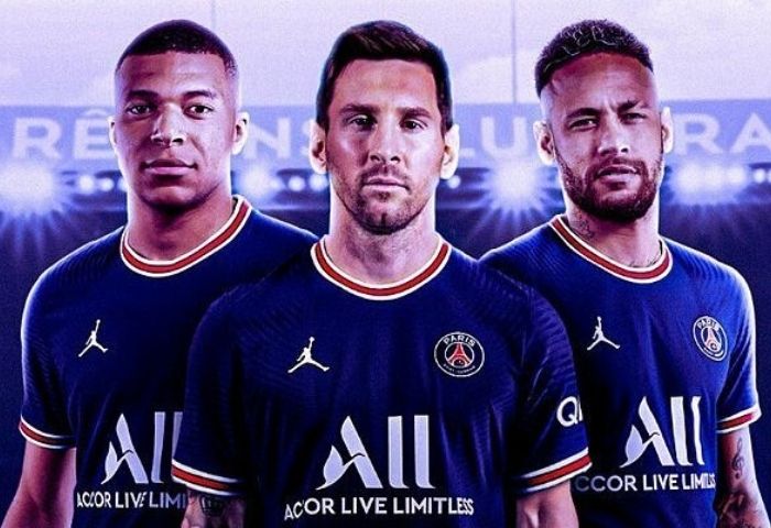 Neymar Messi Mbappe 