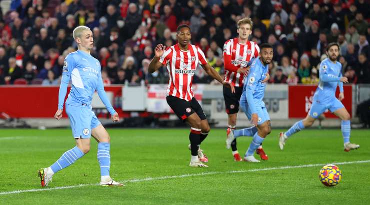 Kết quả Brentford 0-1 Man City 