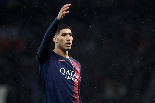 PSG củng cố sức mạnh đội hình bằng bản gia hạn hợp đồng với Achraf Hakimi