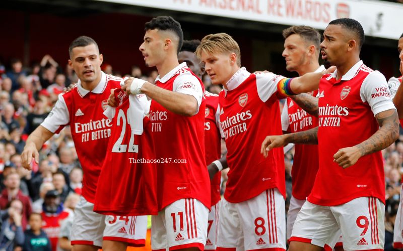 Arsenal 5-0 Nottingham, Premier League 