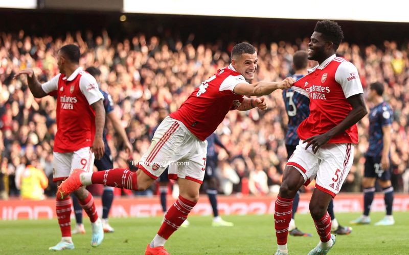 Arsenal 5-0 Nottingham, Premier League 