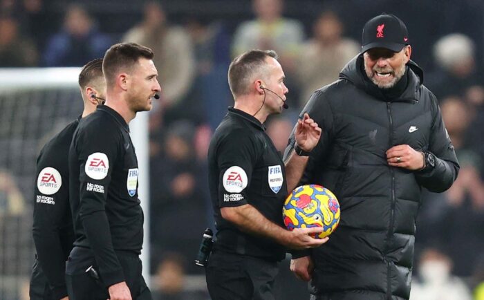 Tottenham 2-2 Liverpool Jurgen Klopp 