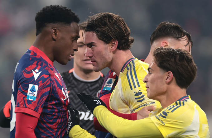 Juventus chia điểm đáng tiếc trước Bologna, AS Roma chấm dứt chuỗi trận bất bại