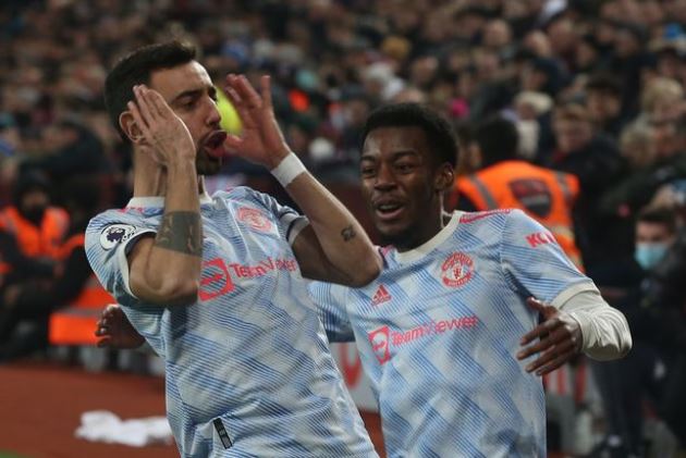 Bruno Fernandes Aston Villa 2-2 Man United 