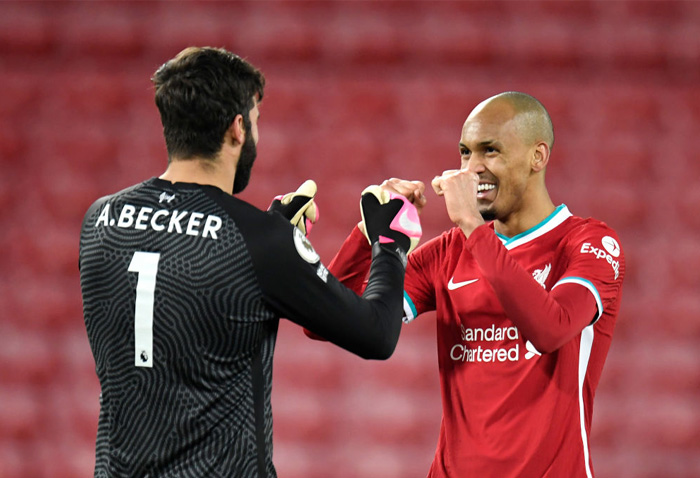 Fabinho và Alisson Becker