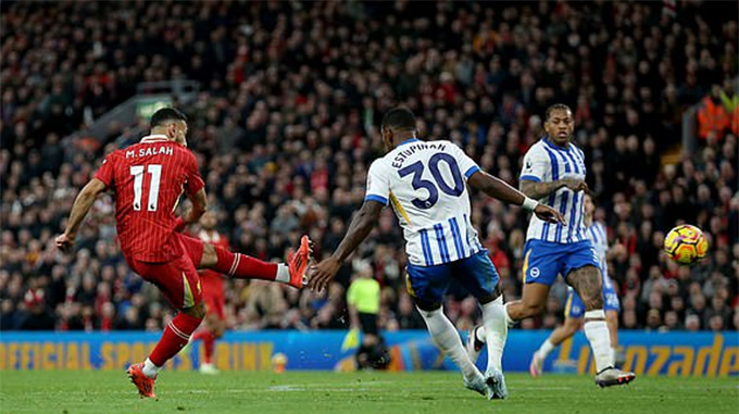Liverpool Lội Ngược Dòng Đánh Bại Brighton, Vươn Lên Đỉnh Ngoại Hạng Anh