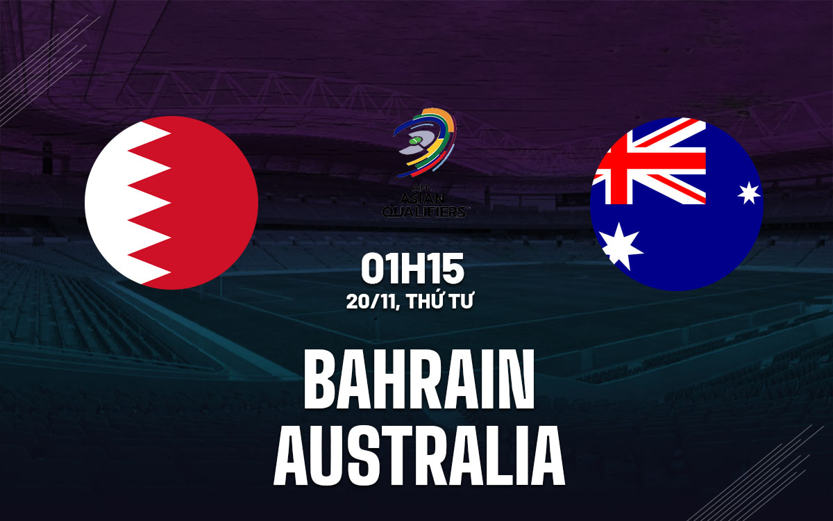Australia hướng tới chiến thắng trên sân khách trước Bahrain trong trận đấu vòng loại World Cup