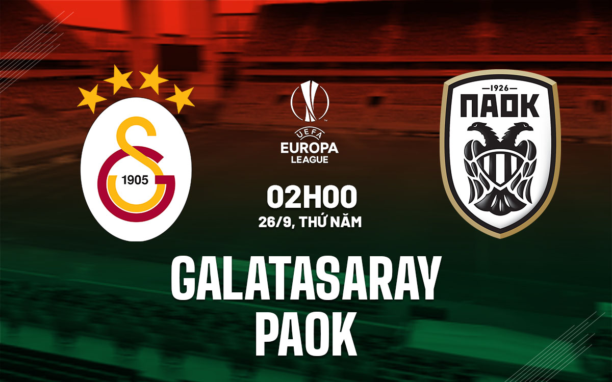 Cuộc Chiến Nảy Lửa Galatasaray Đón Tiếp PAOK Trong Trận Mở Màn Europa League
