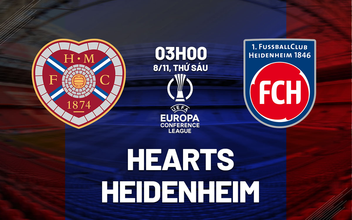 Hearts vs Heidenheim Cuộc so tài giữa hai thế giới bóng đá tại Conference League