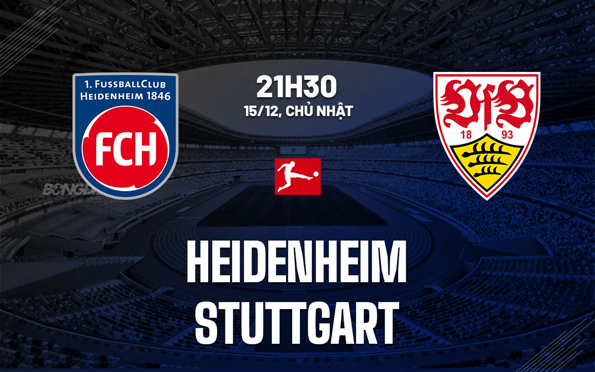 Stuttgart Đóng Vai Ưa Thích Trước Heidenheim Ốm Yếu