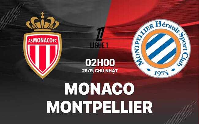 Đối đầu đỉnh cao Monaco và Montpellier tranh tài tại Ligue 1