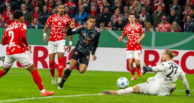 Đội quân của Vincent Kompany thống trị Mainz 05 ở Cúp quốc gia Đức, Musiala lập hat-trick