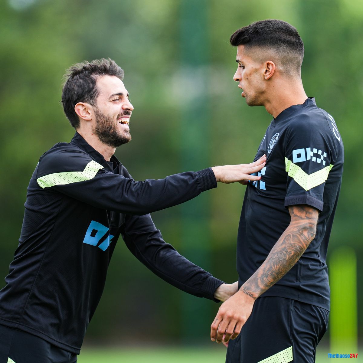 Man City, Cancelo - Bernardo Silva Man City, Cancelo - Bernardo Silva