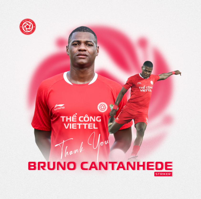 Bruno Cantanhede nói lời chia tay CLB Thể Công Viettel lần thứ hai
