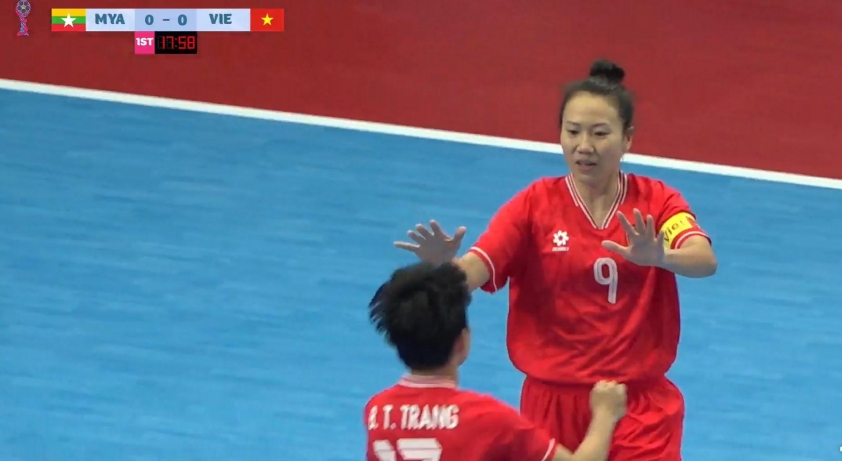 ĐT Futsal Nữ Việt Nam Rung Lưới Myanmar 5-2 Để Khởi Đầu Giải Futsal Đông Nam Á 2024