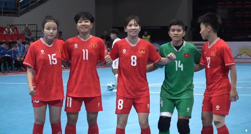 ĐT Futsal Nữ Việt Nam Rung Lưới Myanmar 5-2 Để Khởi Đầu Giải Futsal Đông Nam Á 2024