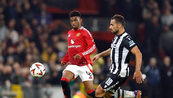 Cú đúp của Amad Diallo đưa Manchester United vượt qua PAOK tại Europa League