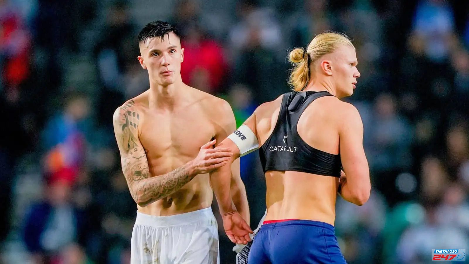 Benjamin Sesko được so sánh với Erling Haaland Benjamin Sesko được so sánh với Erling Haaland