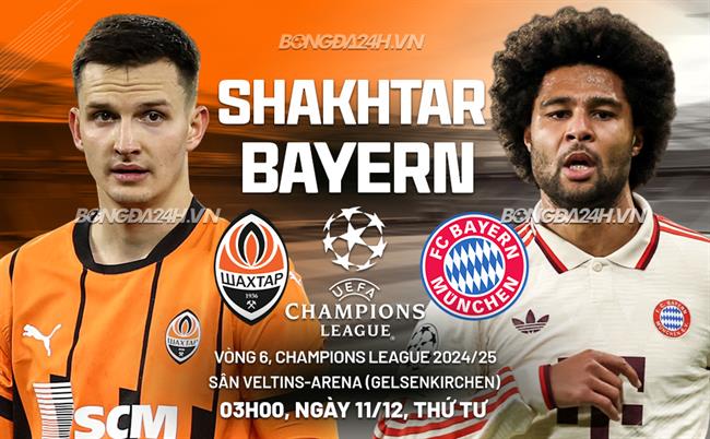 Bayern Munich quyết đấu với Shakhtar Donetsk trong trận cầu then chốt