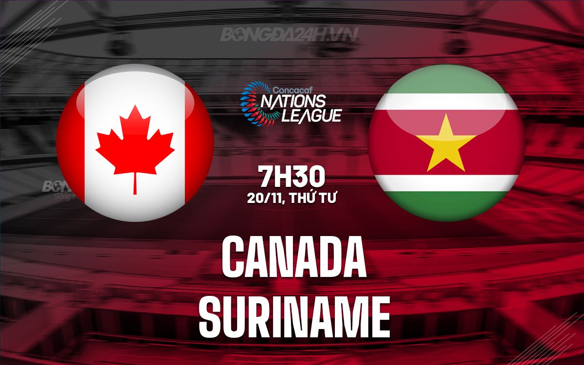 Suriname Đối Mặt Thách Thức Siêu To Khổng Lồ Trước Canada Tại Vòng Tứ Kết Concacaf Nations League
