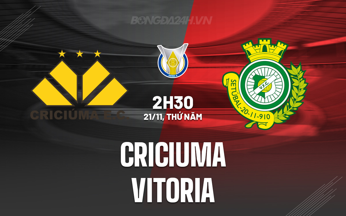 Trận chiến trụ hạng đầy căng thẳng khi Criciuma tiếp đón Vitoria trong cuộc đua gay cấn ở Serie A