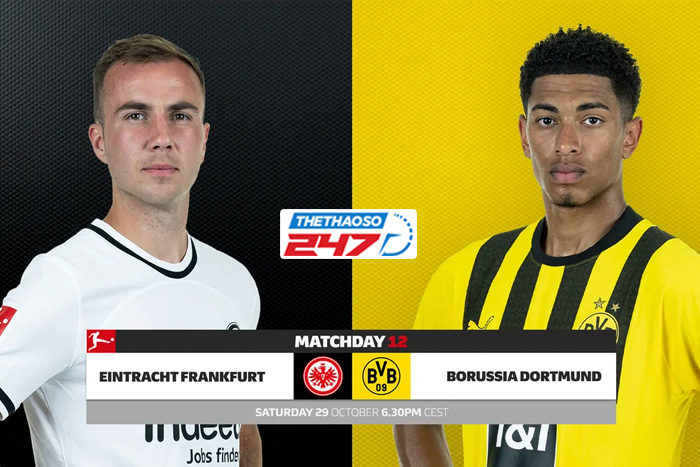 Soi kèo Frankfurt vs Dortmund Soi kèo Frankfurt vs Dortmund