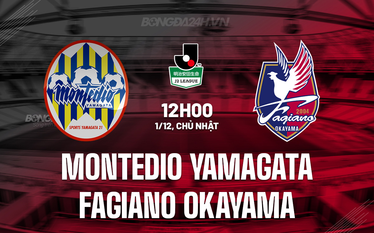 Thăng hoa trên sân nhà, Montedio Yamagata nắm lợi thế trước Fagiano Okayama trong cuộc đua Play-off lên J1