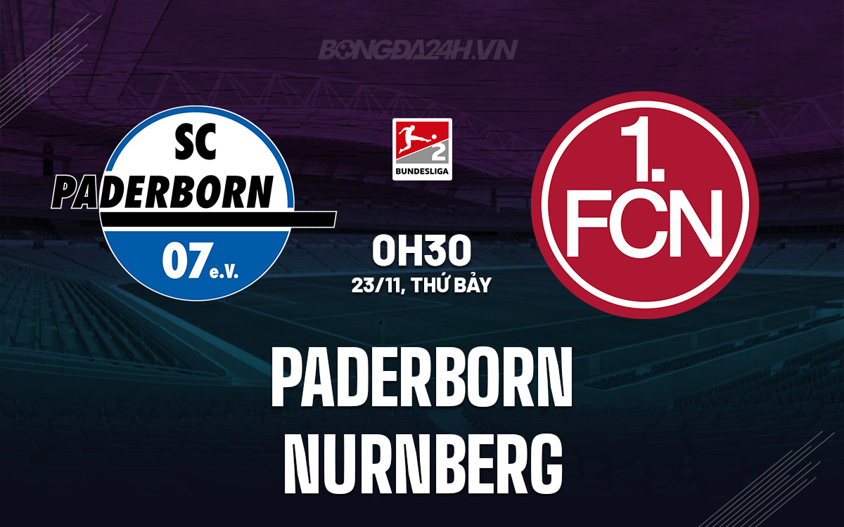 Paderborn và Nurnberg Hướng Tới Trận Cầu Đỉnh Cao Tại Giải Hạng 2 Đức