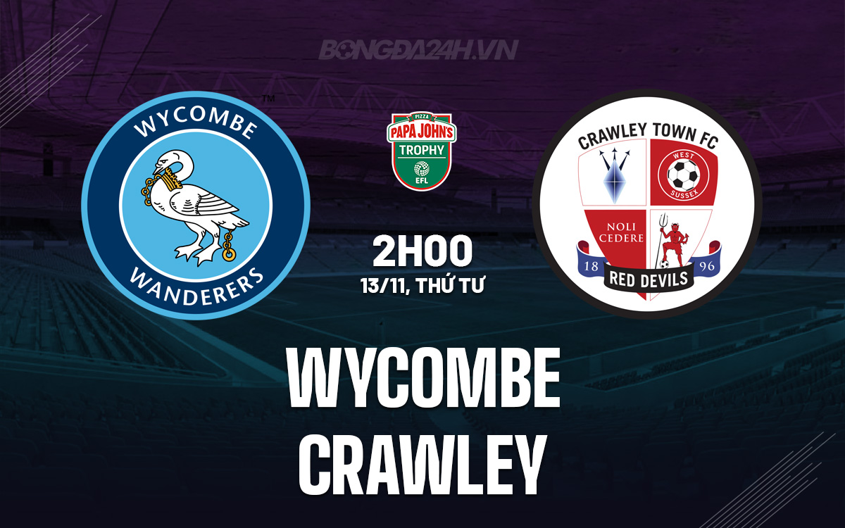 Wycombe và Crawley Hẹn Nhau trong Trận Chiến EFL Trophy với Vận Mệnh Ngược Lại