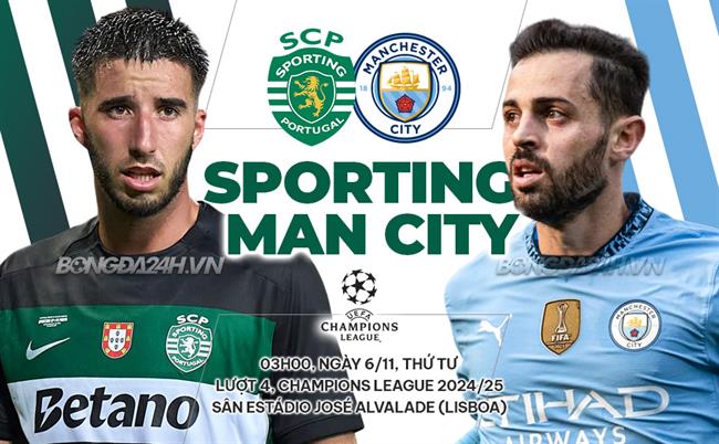 Man City đối đầu Sporting HLV Amorim chào tạm biệt với kỳ vọng lớn tại Champions League