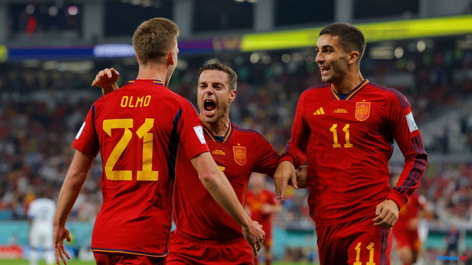 Tây Ban Nha 7-0 Costa Rica World Cup 2022