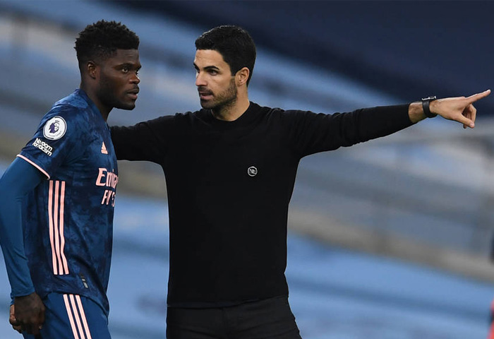 Thomas Partey và Arteta