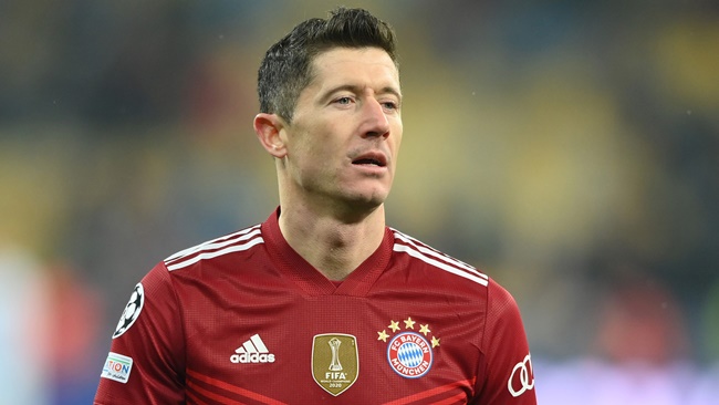 Robert Lewandowski Bayern vs Barca 