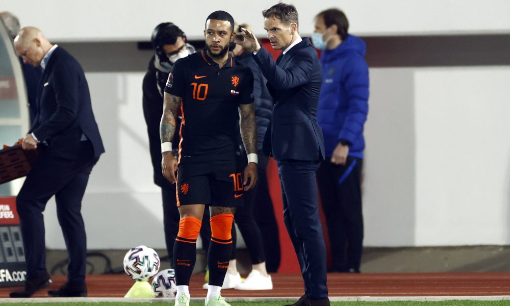 Frank de Boer & Memphis Depay Frank de Boer & Memphis Depay