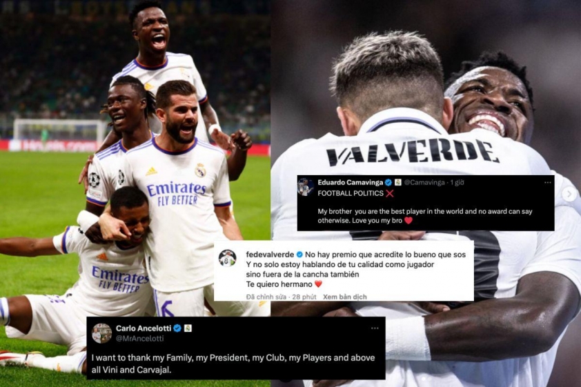 Quả bóng vàng 2024 Real Madrid ủng hộ Vinicius, lên án quyết định trao giải