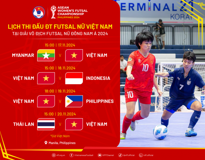 Đội tuyển futsal nữ Việt Nam sẵn sàng chinh chiến tại giải Đông Nam Á 2024