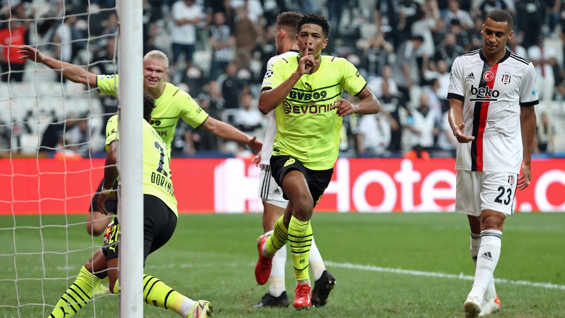 Besiktas 1-2 Dortmund, Bellingham phá kỷ lục Mbappe